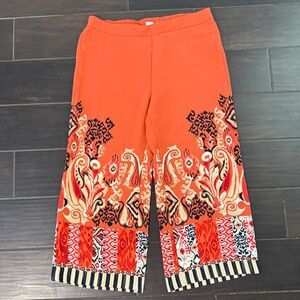 Chico's Vibrant Coral and Red Pants